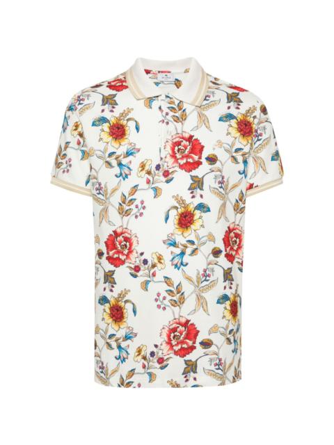 Etro floral-print polo shirt