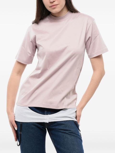 Off-White logo-embroidered cotton T-shirt
