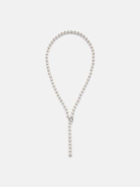 MIKIMOTO 18kt white gold necklace with pearls and diamonds