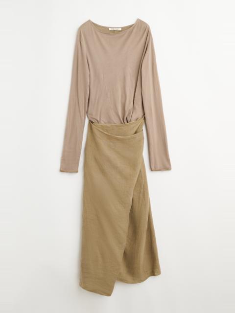 Our Legacy Twisted Dress Vacay Check Gauze Linen