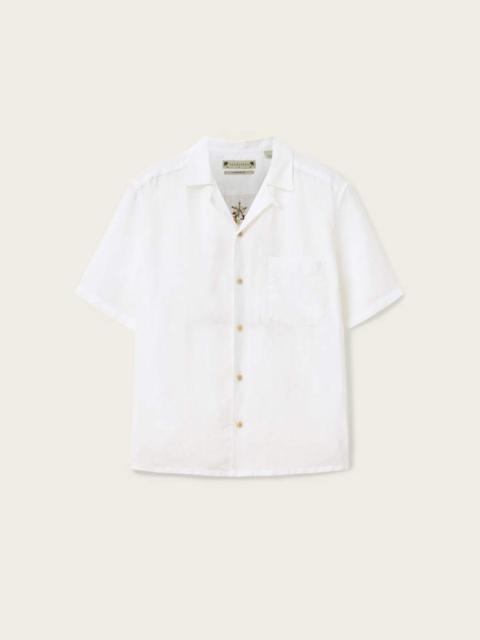 ALLSAINTS TRI EMBROIDERED LINEN SHIRT