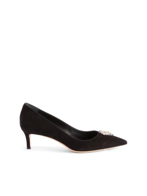 Giuseppe Zanotti crystal-embellished leather pumps