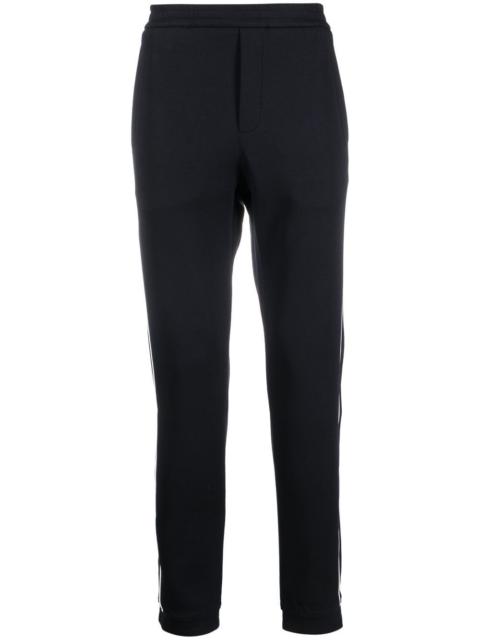 EMPORIO ARMANI side-stripe straight trousers