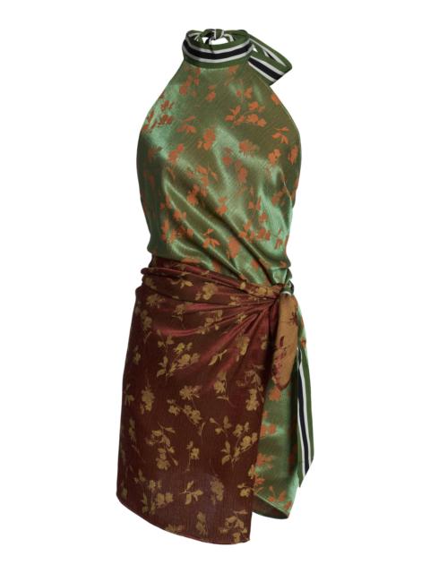 Dries Van Noten Carfys Floral Jacquard Wrap Top