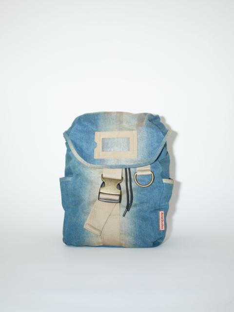 Acne Studios Denim backpack - Light blue/beige