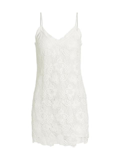 rag & bone Women's Aleah Crochet V-Neck Minidress - Ivory