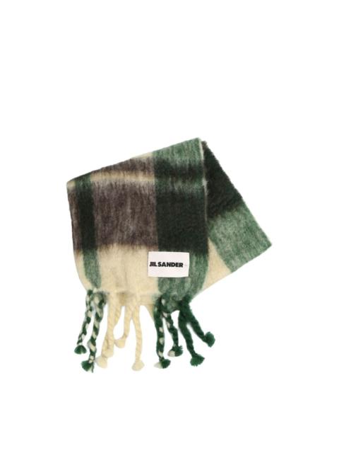 Jil Sander printed wool scarf