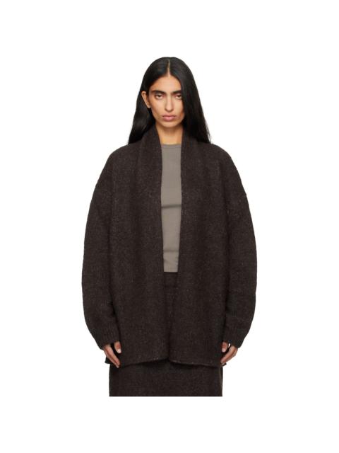 LAUREN MANOOGIAN Brown Loft Shawl Cardigan