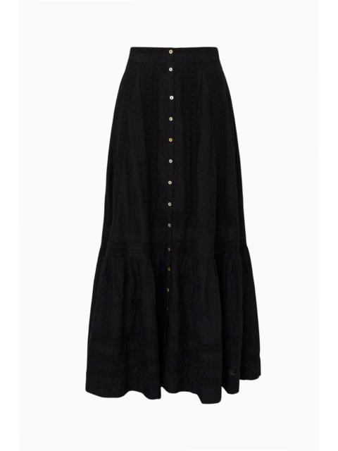 LoveShackFancy Araminta Cotton Maxi Skirt