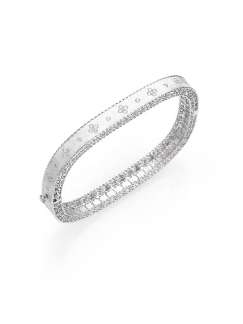 ROBERTO COIN Princess Diamond & 18K White Gold Bangle Bracelet - White Gold