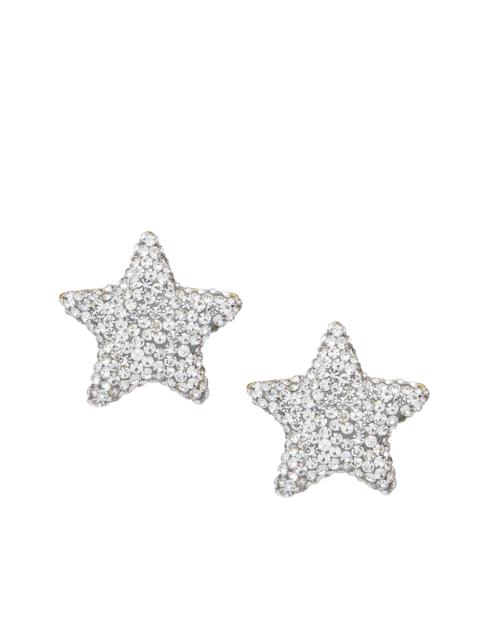 LELE SADOUGHI Women's Crystal Pavé Star Button Earrings - Silver