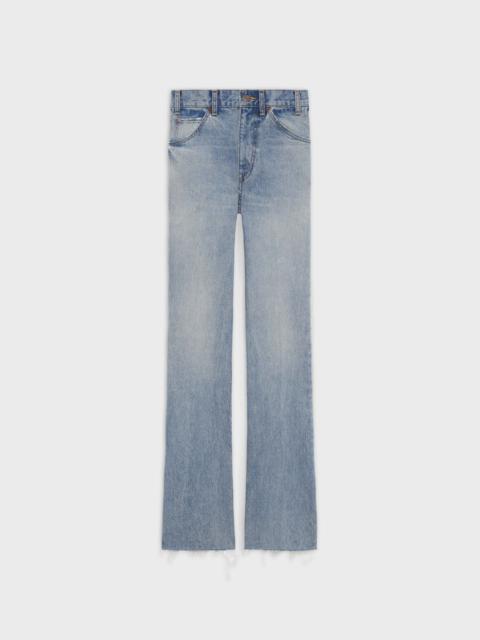 CELINE DYLAN FLARED JEANS IN VINTAGE STONE DENIM