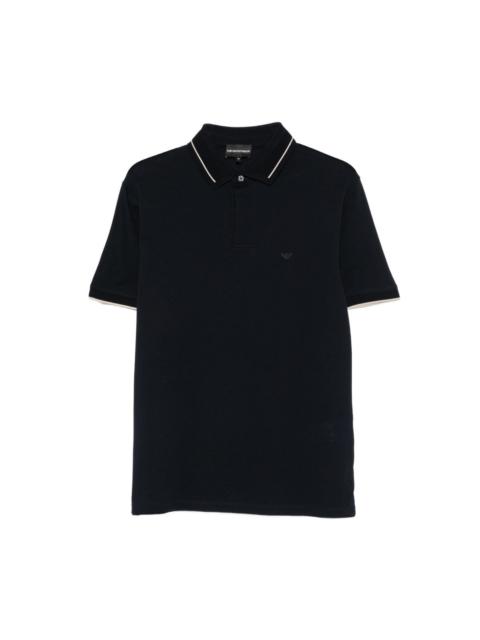 EMPORIO ARMANI Logo cotton polo shirt