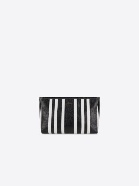 BALENCIAGA Barbes Large Zip Pouch in Black