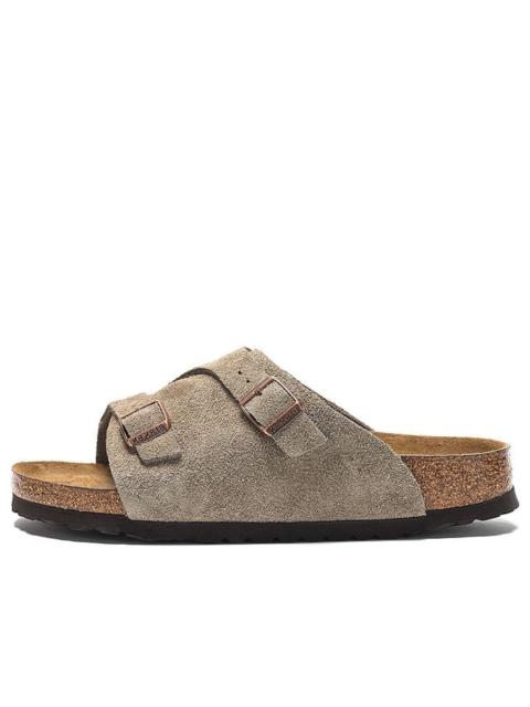 BIRKENSTOCK Birkenstock Zrich Soft Footbed Suede Leather 'Taupe' 1009532