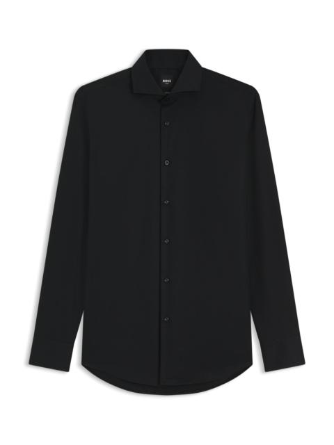 WRINKLE-RESISTANT SLIM-FIT SHIRT IN COTTON TWILL