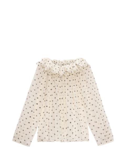 MSGM ruffled-detail blouse