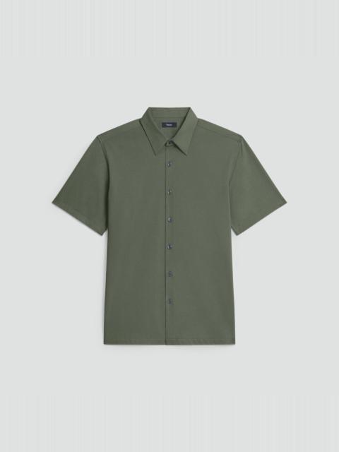 Theory Irving Short-Sleeve Shirt in Structure Knit