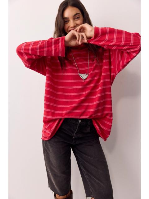 FREE PEOPLE Nevada Striped Long-Sleeve Tee
