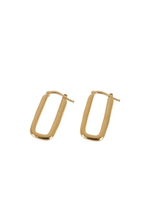 Jil Sander rectangular earrings