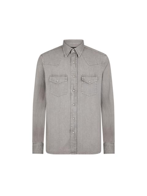 TOM FORD DENIM WESTERN SHIRT