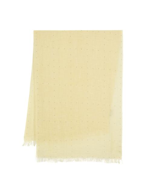 FABIANA FILIPPI stud-detail poplin scarf