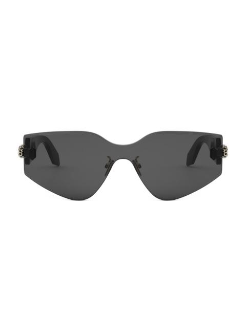 BVLGARI Women's Serpenti 142MM Mask Sunglasses - Black Black