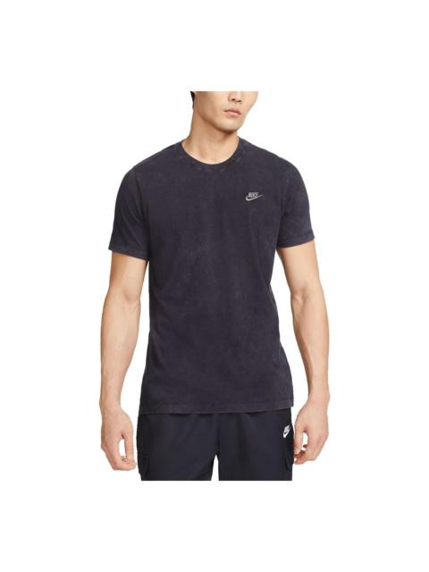 Nike Sportswear Club Washed-Dye T-Shirt 'Black' FD1283-010