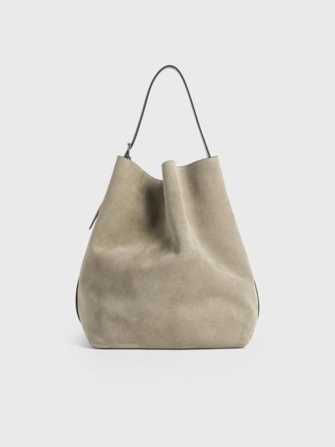 TOTEME Belted suede tote desert