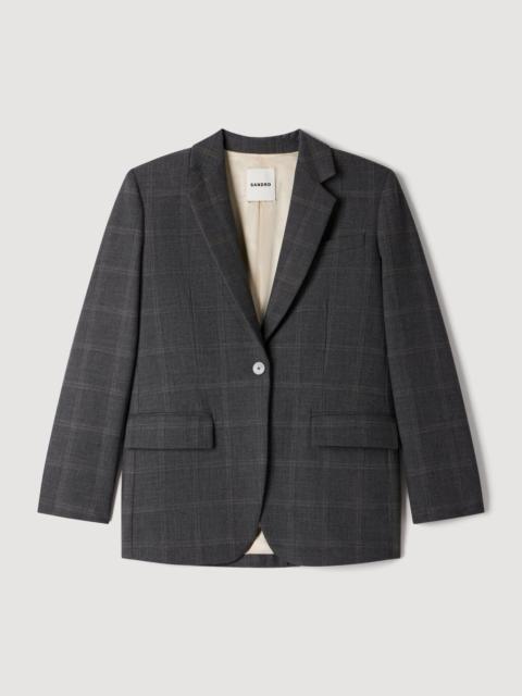 Sandro CHECK TAILORED JACKET