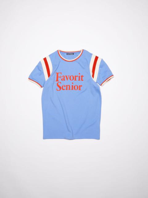 Acne Studios Crew neck t-shirt - Cornflower blue
