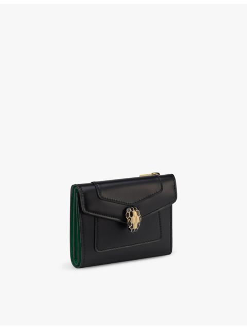 BVLGARI Serpenti Forever compact leather wallet