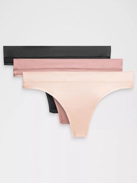 lululemon UnderEase Mid-Rise Thong Underwear *3 Pack