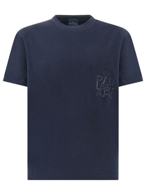 Paul & Shark BOLD EMBROIDERY COTTON JERSEY T-SHIRT