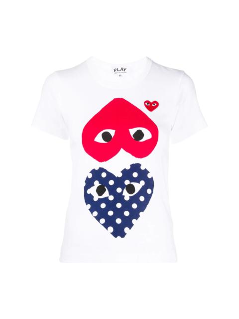 Comme des Garçons PLAY short sleeve heart logo T-shirt