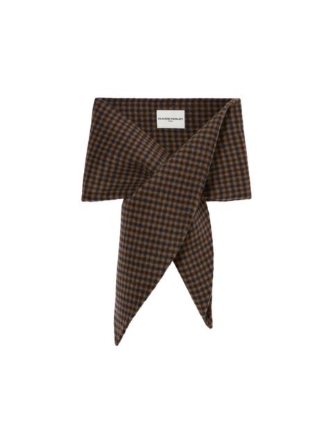 Claudie Pierlot double-sided check scarf