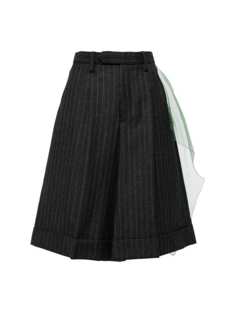 Kolor pinstripe-pattern shorts