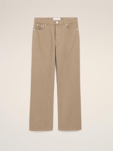 AMI Paris BEIGE COTTON LARGE FIT JEANS