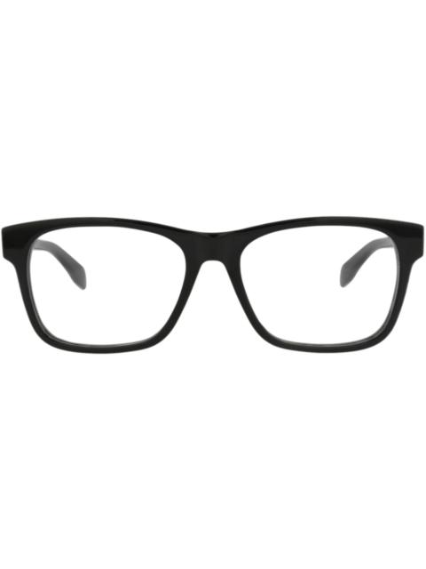 Alexander McQueen Alexander McQueen Square-Frame Acetate Optical Frames Black Black Transparent (AM0307O-30010911-001)