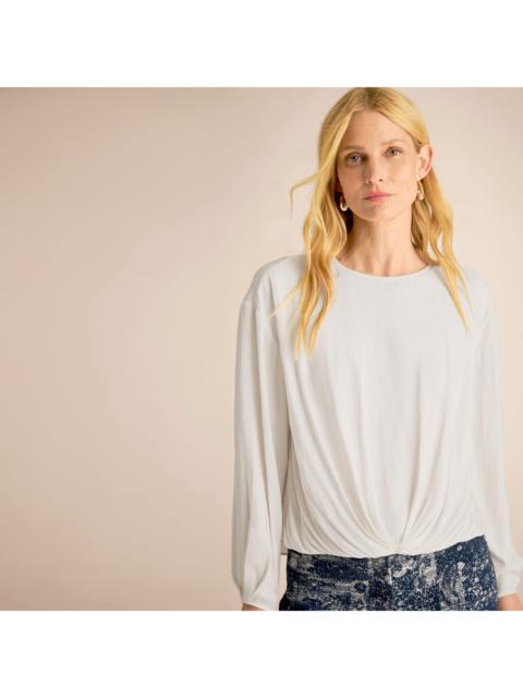 M.M.LaFleur Bali Gathered Blouse - Eco Drape