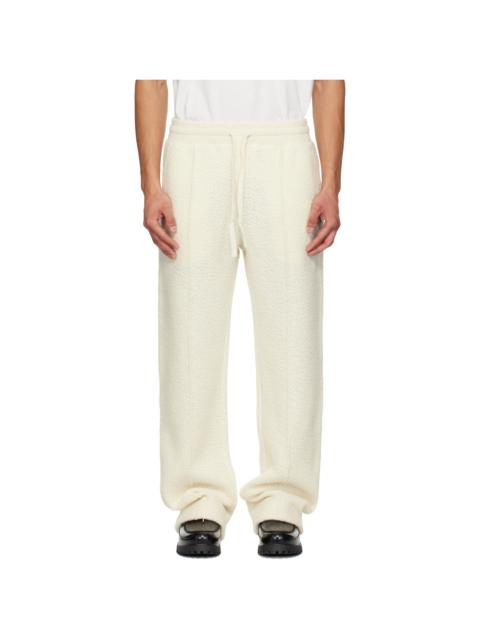 CASABLANCA Off-White Cashmere Terry Sweatpants