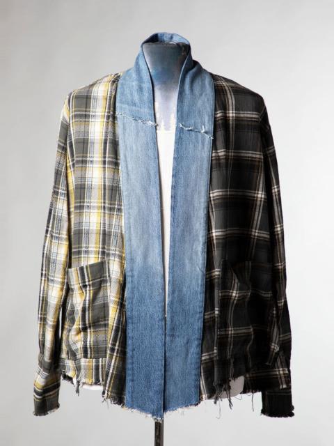 Greg Lauren $1150 Greg Lauren Mixed Plaid GL1 w/ Pockets