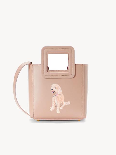 STAUD STAUD CUSTOM MINI SHIRLEY LEATHER BAG | BLUSH
