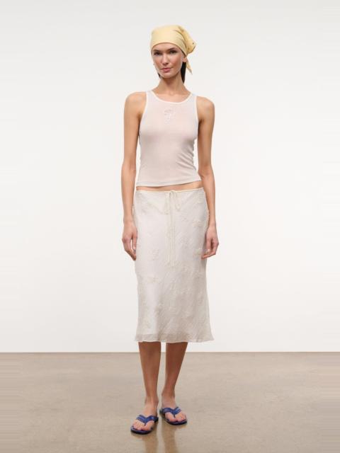 STAUD STAUD LUCIA SKIRT WHITE