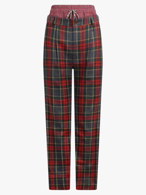 PLUMBER CHECK PRINT TROUSER | RED/GREEN
