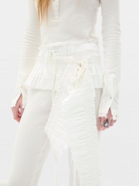 Ann Demeulemeester Safira Long Ruffled Belt