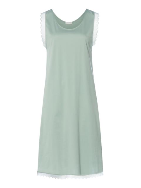 HANRO Inaya Scalloped Lace Cotton Tank Nightgown