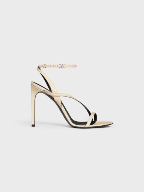 CELINE CELINE AVA TRIOMPHE STILETTO SANDAL IN PATENT CALFSKIN