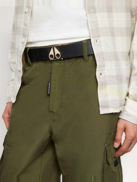 MOOSE KNUCKLES LOGO ICON BELT GOLD