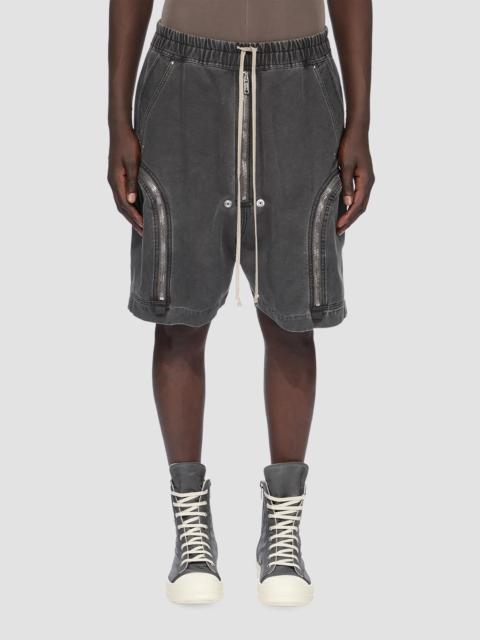 Rick Owens DRKSHDW Men's Bauhaus Denim Track Shorts - Gravel